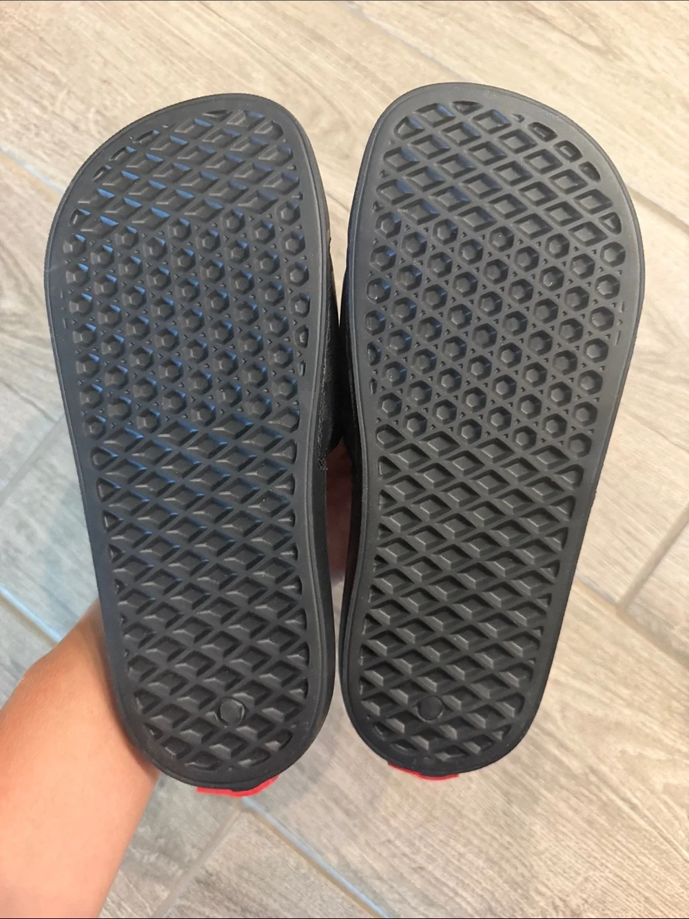 Vans Black Checkered Slip-On Slides